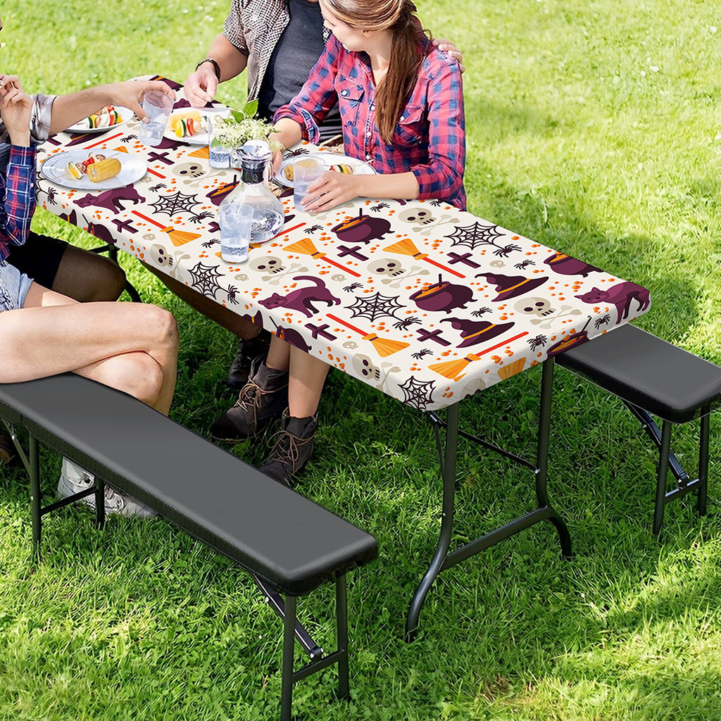 Halloween Festival Pattern Print Picnic Table Cover