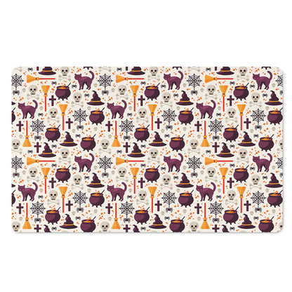 Halloween Festival Pattern Print Polyester Doormat