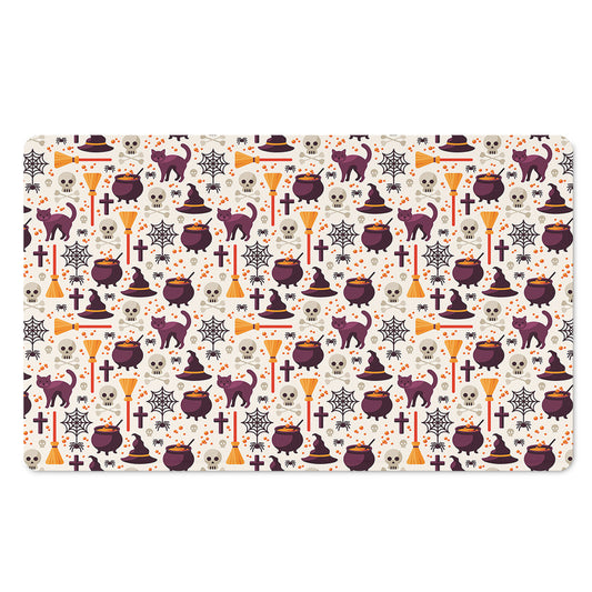Halloween Festival Pattern Print Polyester Doormat