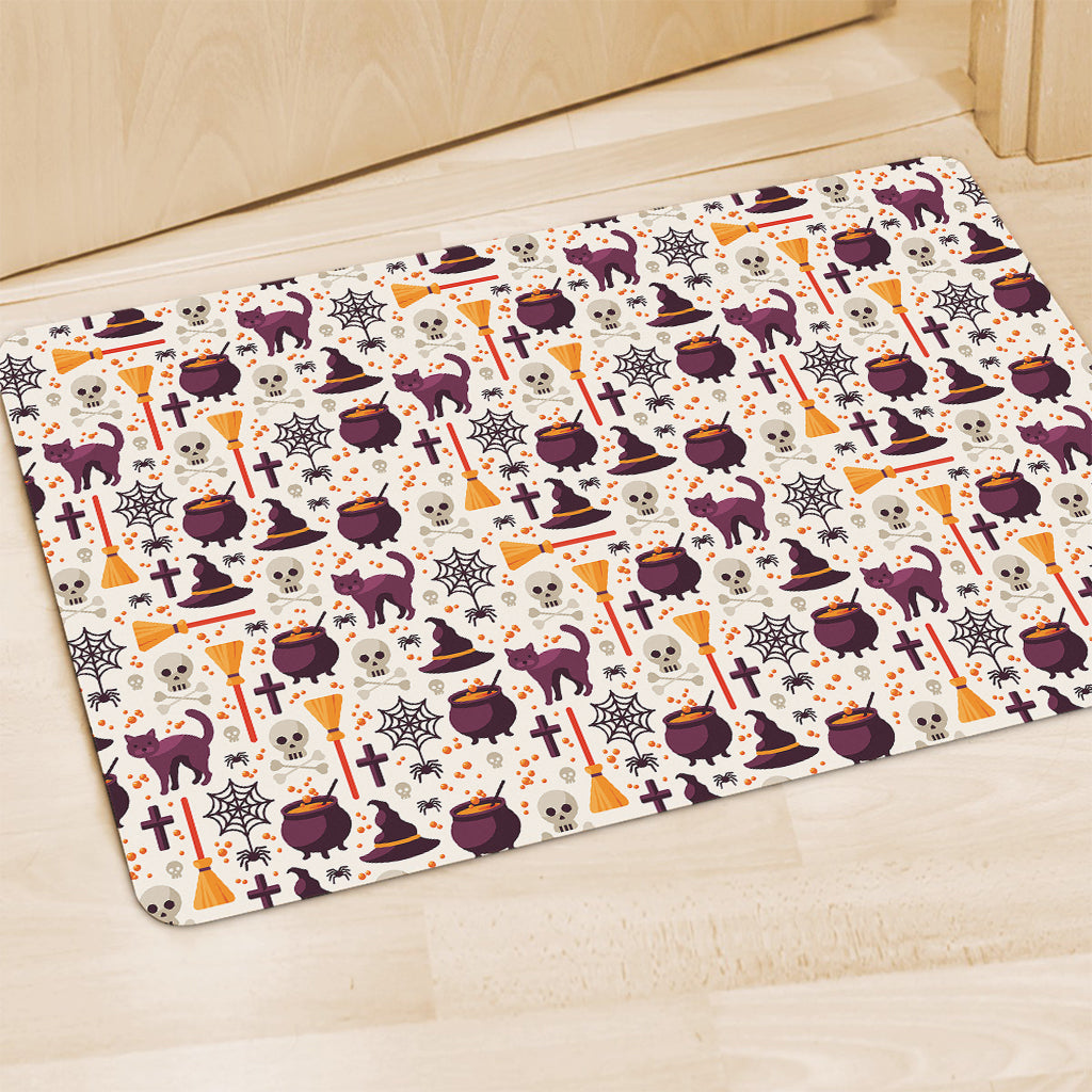 Halloween Festival Pattern Print Polyester Doormat