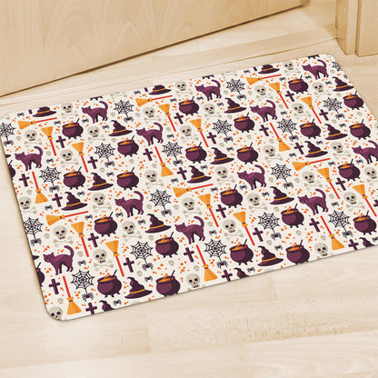 Halloween Festival Pattern Print Polyester Doormat