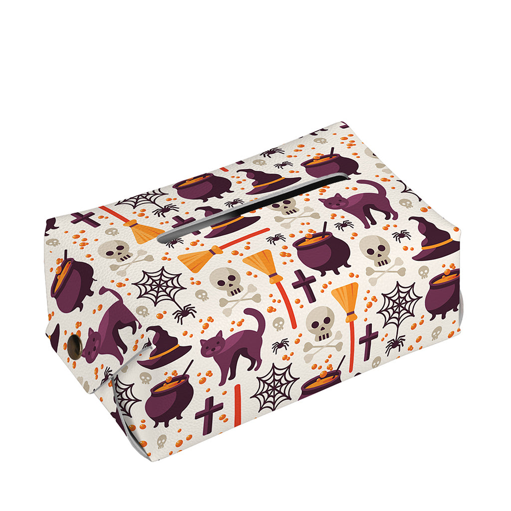 Halloween Festival Pattern Print Rectangle Tissue Box Cover