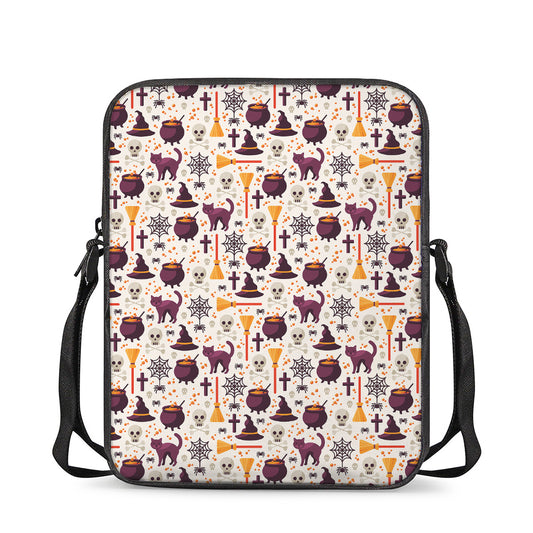 Halloween Festival Pattern Print Rectangular Crossbody Bag