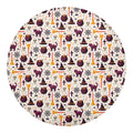 Halloween Festival Pattern Print Round Blanket