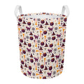 Halloween Festival Pattern Print Round Laundry Basket