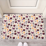 Halloween Festival Pattern Print Rubber Doormat