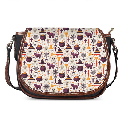 Halloween Festival Pattern Print Saddle Bag