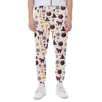 Halloween Festival Pattern Print Scuba Joggers