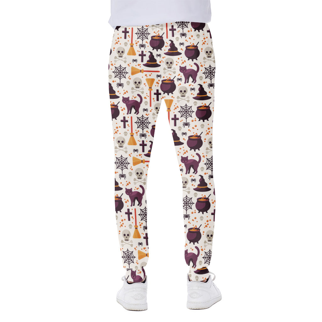 Halloween Festival Pattern Print Scuba Joggers