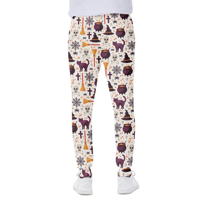 Halloween Festival Pattern Print Scuba Joggers