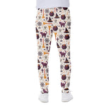 Halloween Festival Pattern Print Scuba Joggers