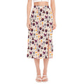 Halloween Festival Pattern Print Side Slit Midi Skirt
