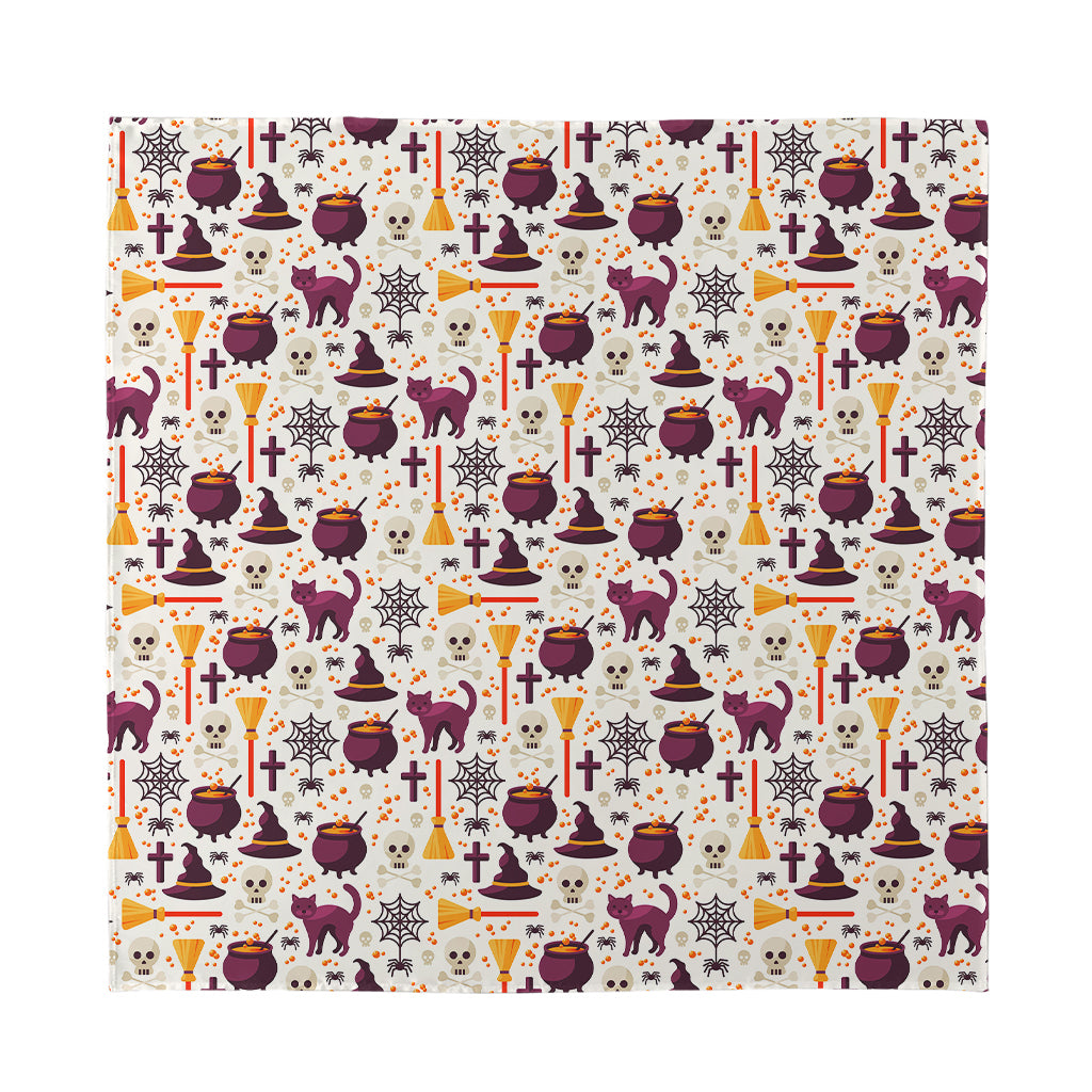 Halloween Festival Pattern Print Silk Bandana