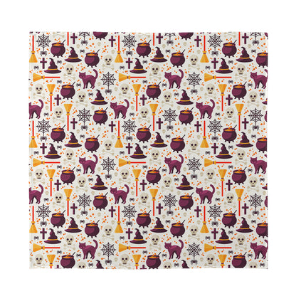 Halloween Festival Pattern Print Silk Bandana