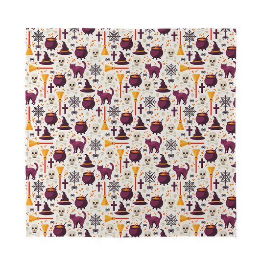 Halloween Festival Pattern Print Silk Bandana
