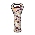 Halloween Festival Pattern Print Single Neoprene Wine Tote