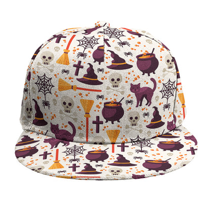 Halloween Festival Pattern Print Snapback Cap