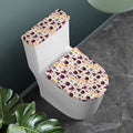 Halloween Festival Pattern Print Toilet Lid And Tank Cover Set