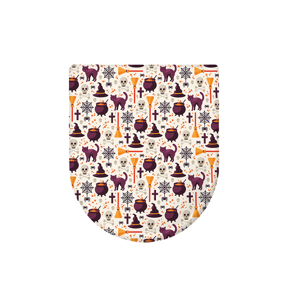 Halloween Festival Pattern Print Toilet Lid Cover