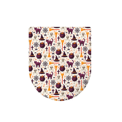 Halloween Festival Pattern Print Toilet Lid Cover