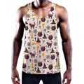 Halloween Festival Pattern Print Men's Workout Tank Top