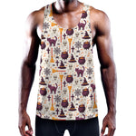 Halloween Festival Pattern Print Training Tank Top