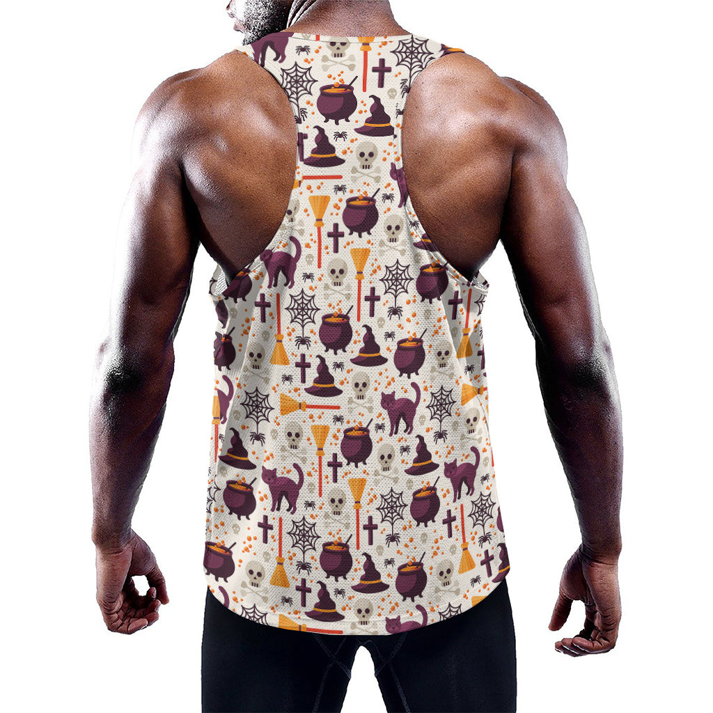 Halloween Festival Pattern Print Training Tank Top