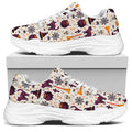 Halloween Festival Pattern Print White Chunky Shoes