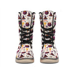 Halloween Festival Pattern Print Winter Boots