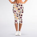 Halloween Festival Pattern Print Women's Capri Leggings