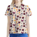 Halloween Festival Pattern Print Women's Polo Shirt