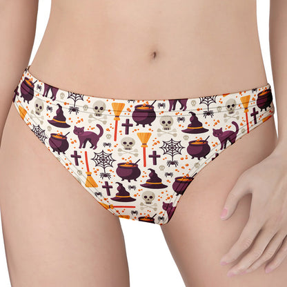 Halloween Festival Pattern Print Women's Thong