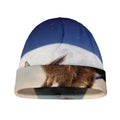 Halloween Flying Witch Cat Print Beanie