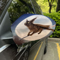 Halloween Flying Witch Cat Print Car Side Mirror Covers
