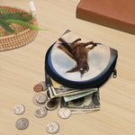 Halloween Flying Witch Cat Print Coin Purse