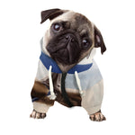 Halloween Flying Witch Cat Print Dog Zip Up Hoodie