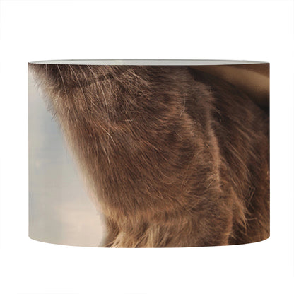 Halloween Flying Witch Cat Print Drum Lamp Shade