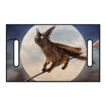 Halloween Flying Witch Cat Print Golf Cart Seat Cover