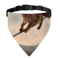 Halloween Flying Witch Cat Print Over The Collar Dog Bandana
