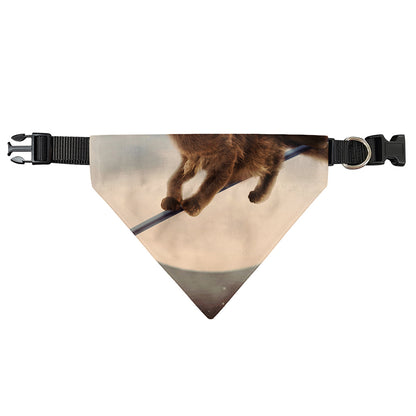 Halloween Flying Witch Cat Print Over The Collar Dog Bandana