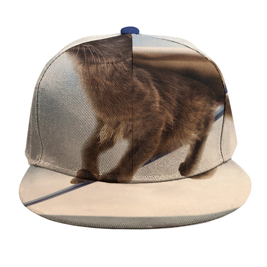 Halloween Flying Witch Cat Print Snapback Cap