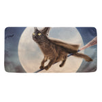 Halloween Flying Witch Cat Print Towel