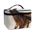 Halloween Flying Witch Cat Print Travel Makeup Bag