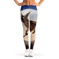 Halloween Flying Witch Cat Print Women's Leggings