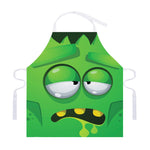 Halloween Frankenstein Face Print Adjustable Apron