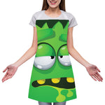 Halloween Frankenstein Face Print Adjustable Apron