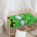 Halloween Frankenstein Face Print Baby Crib Sheet