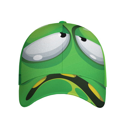 Halloween Frankenstein Face Print Baseball Cap