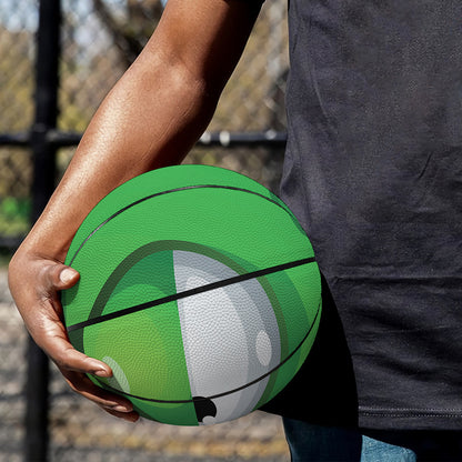 Halloween Frankenstein Face Print Basketball