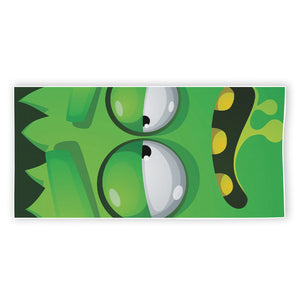 Halloween Frankenstein Face Print Beach Towel